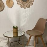 Round coffee table vintage mirror