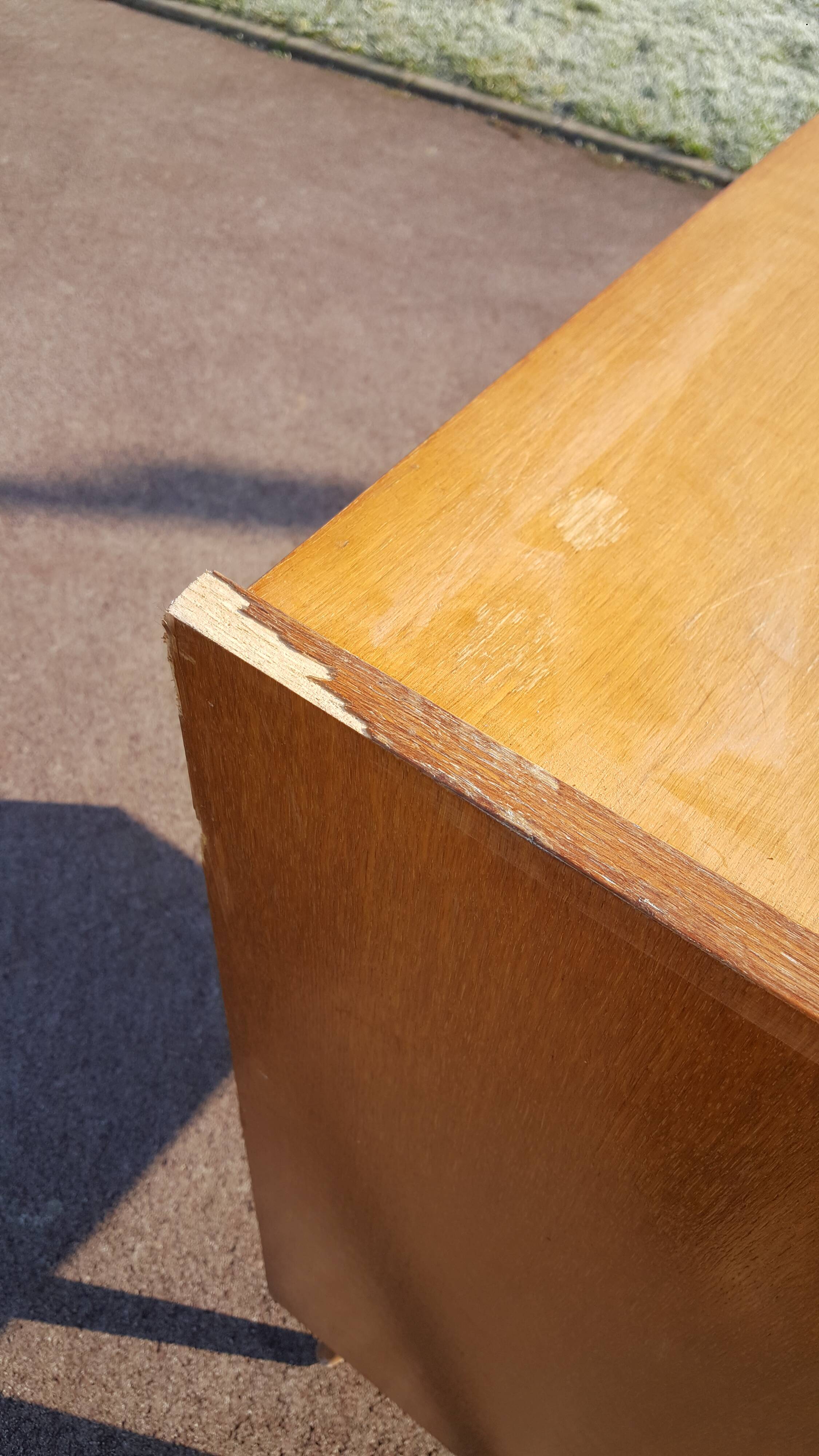 Showcase ileron storage furniture 1950 light wood