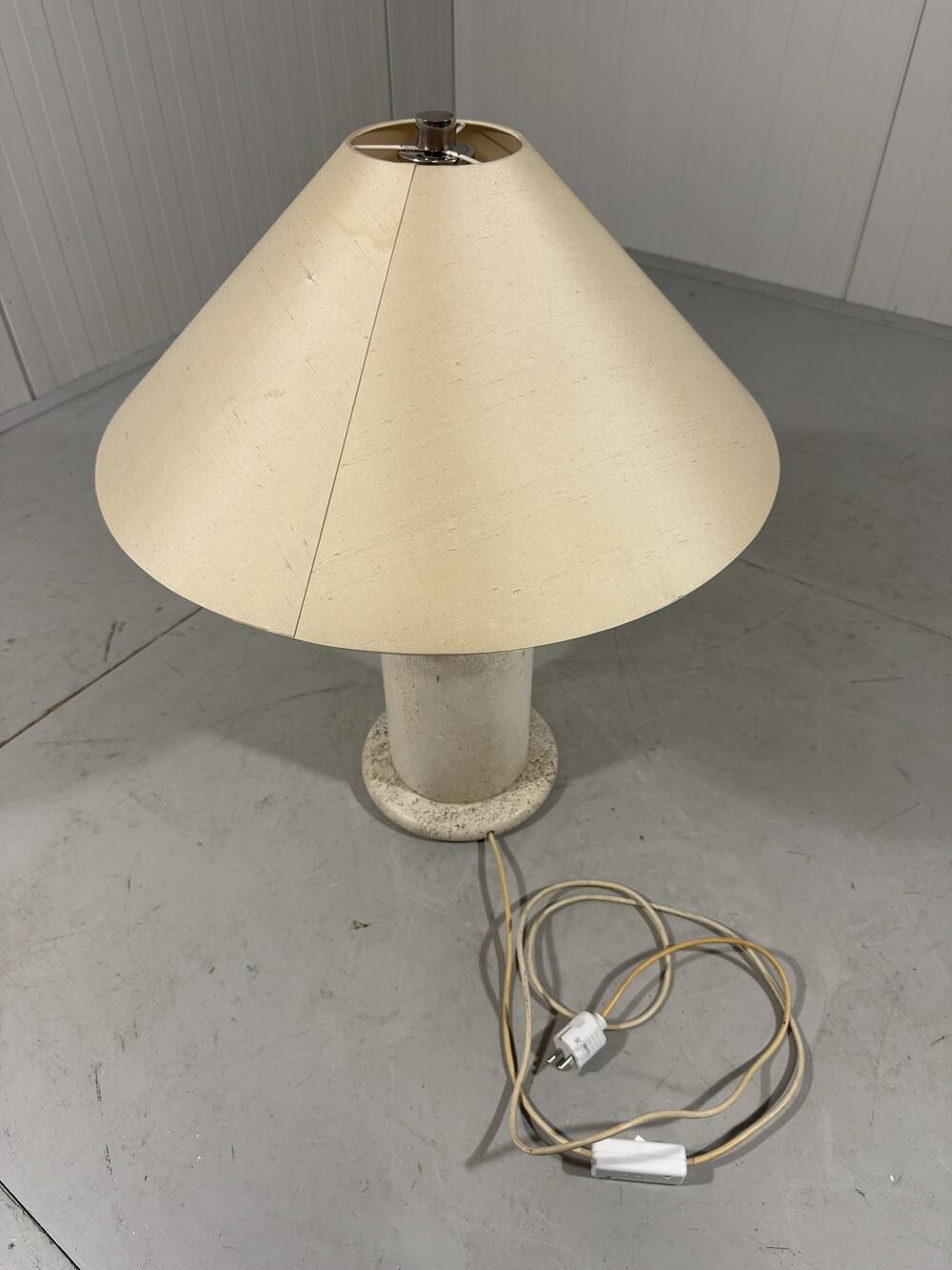 Large Italian travertine table lamp 1960’s