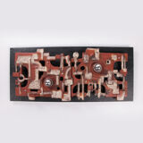 Large German ceramic wall lamp Brakelmann & Becker, 1960s