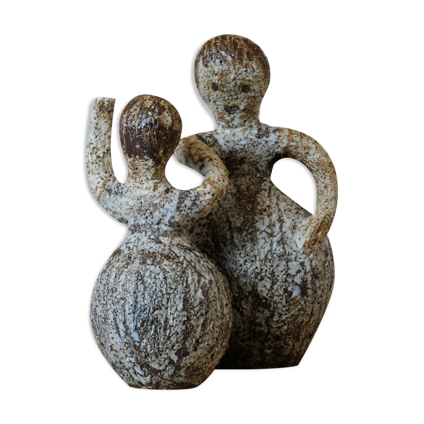 Sculpture "les danseuses"  en céramique des années 70