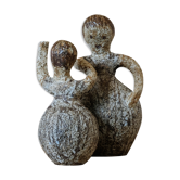 Sculpture "les danseuses"  en céramique des années 70