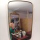50s brass mirror - 57x36cm