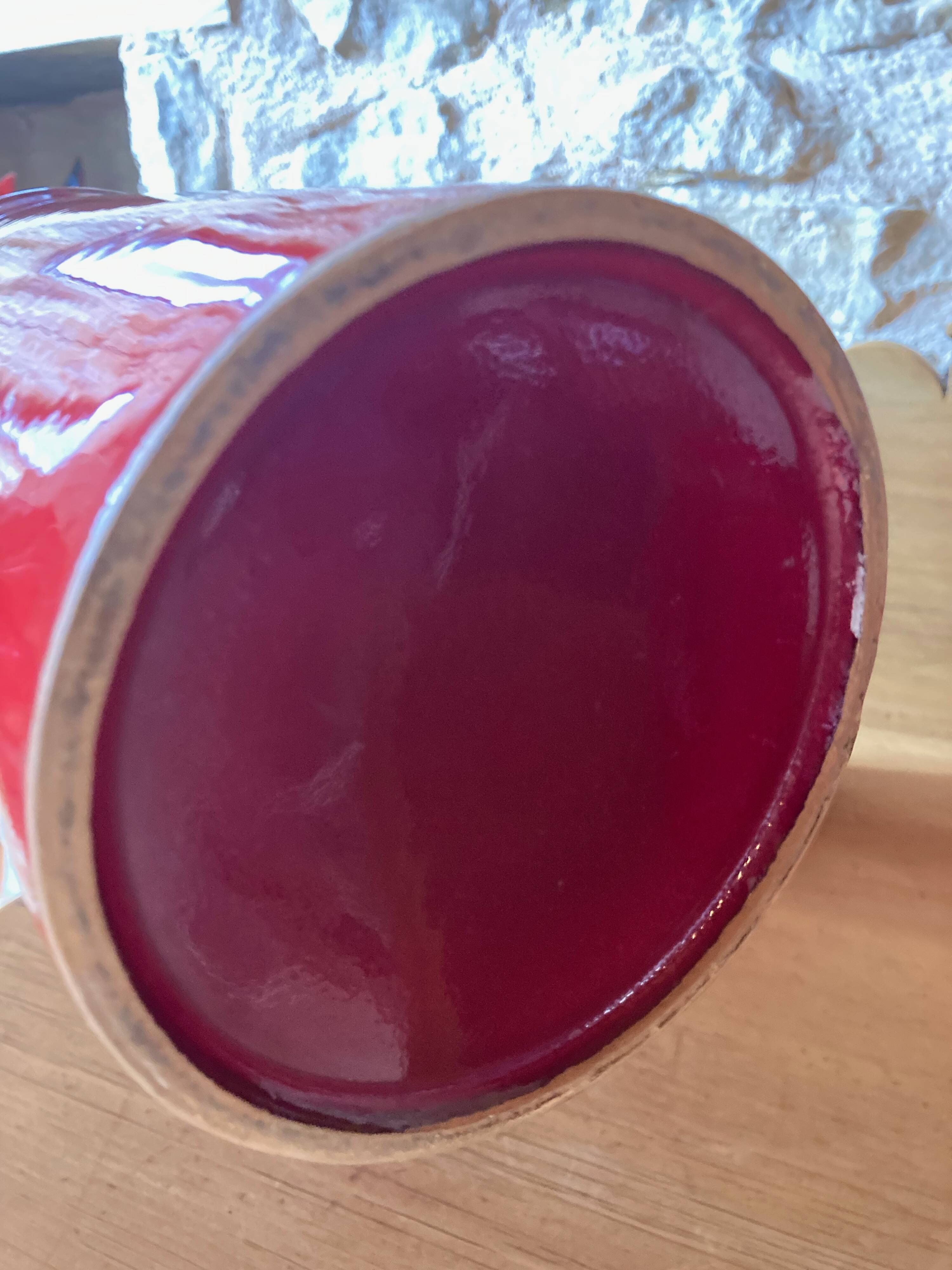 Enameled stoneware orangeade service