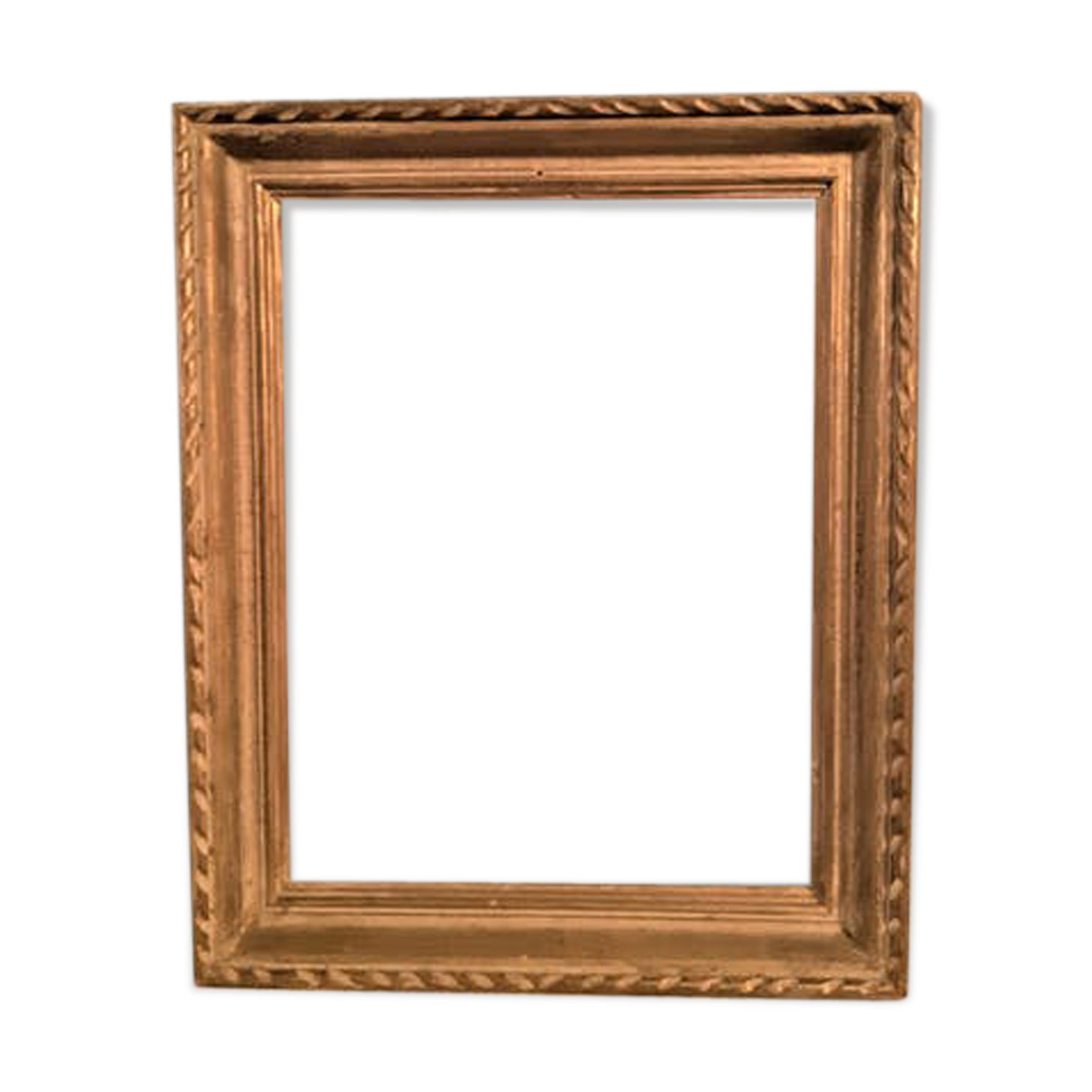 Old gilded wooden frame