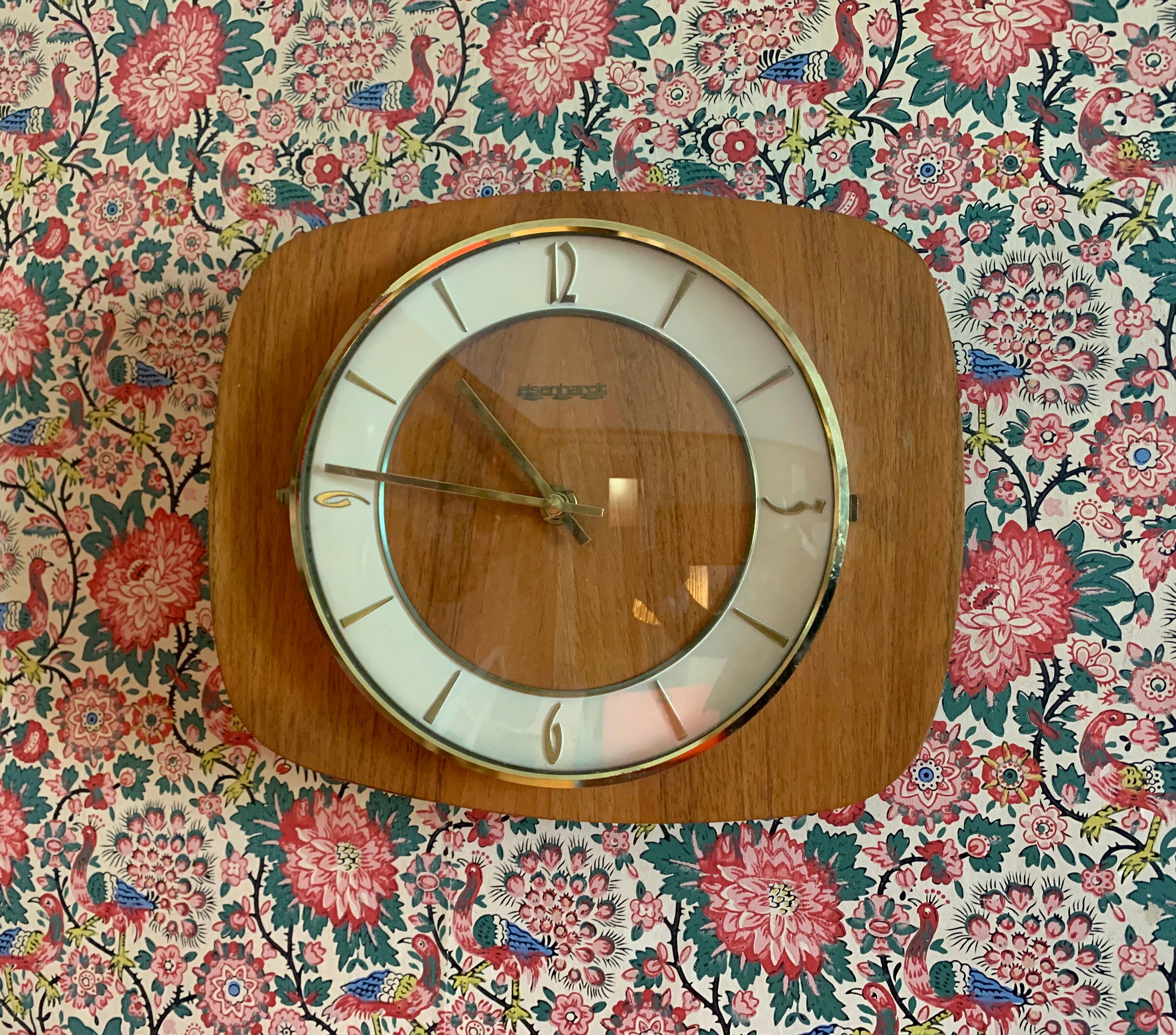 Wall clock Eisenhardt, Germany, 1960s