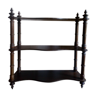 Old wooden shelf turned to hang