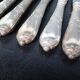 6 SFAM silver metal knives St Louis XVI