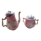 Limoges porcelain teapot and sugar bowl set