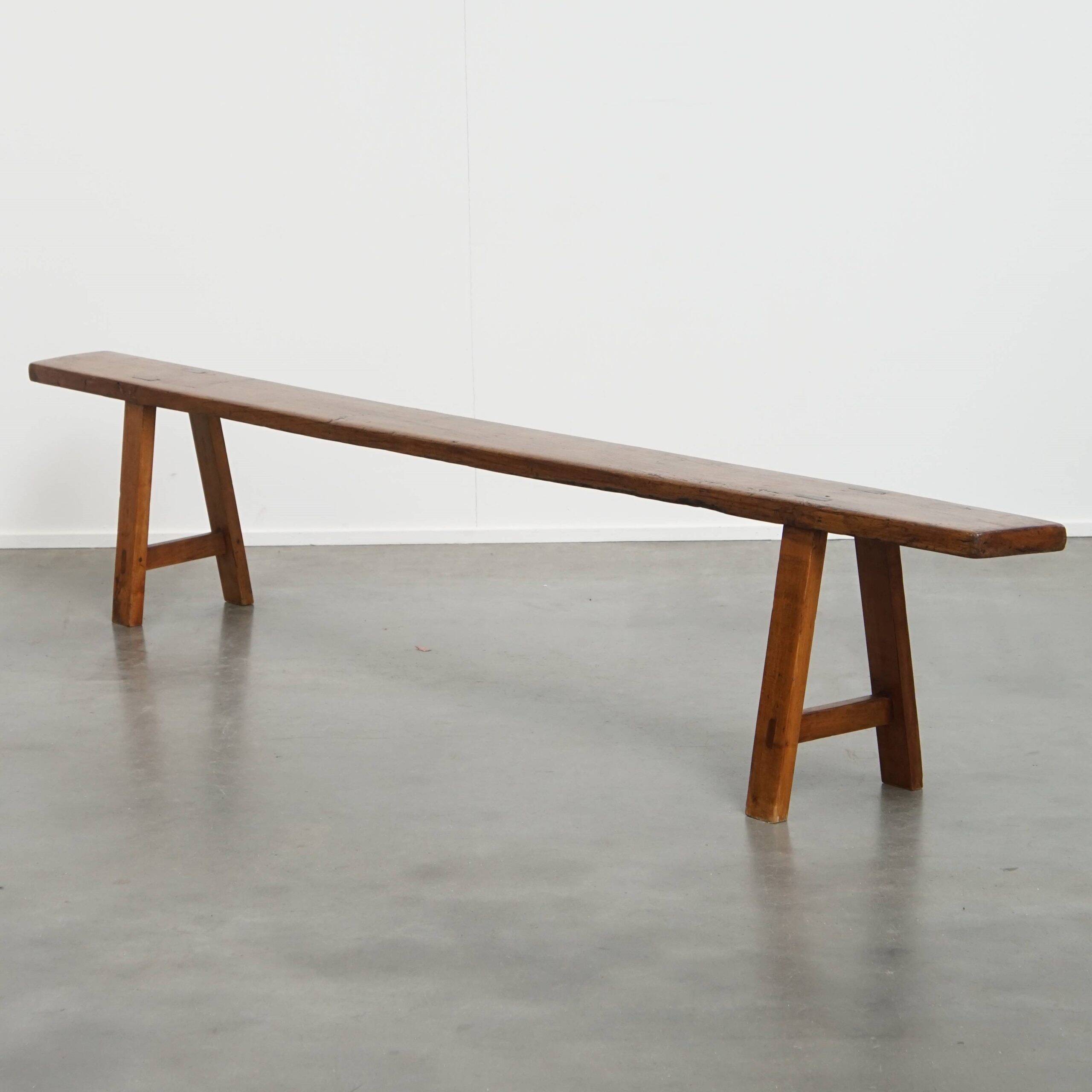 Banc antique en bois, France
