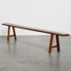 Banc antique en bois, France