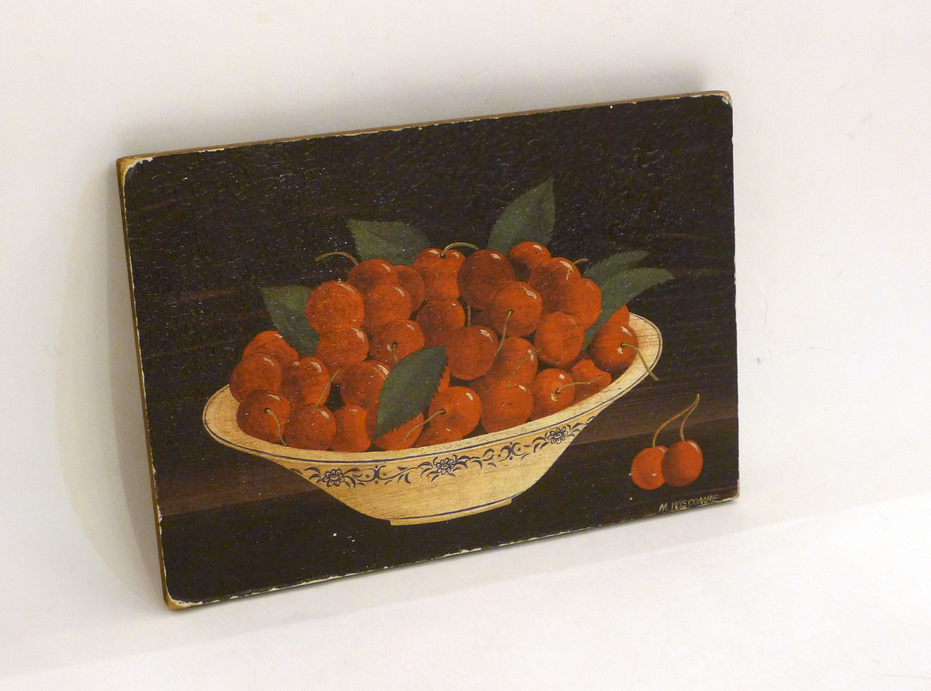 Small still life with cherries