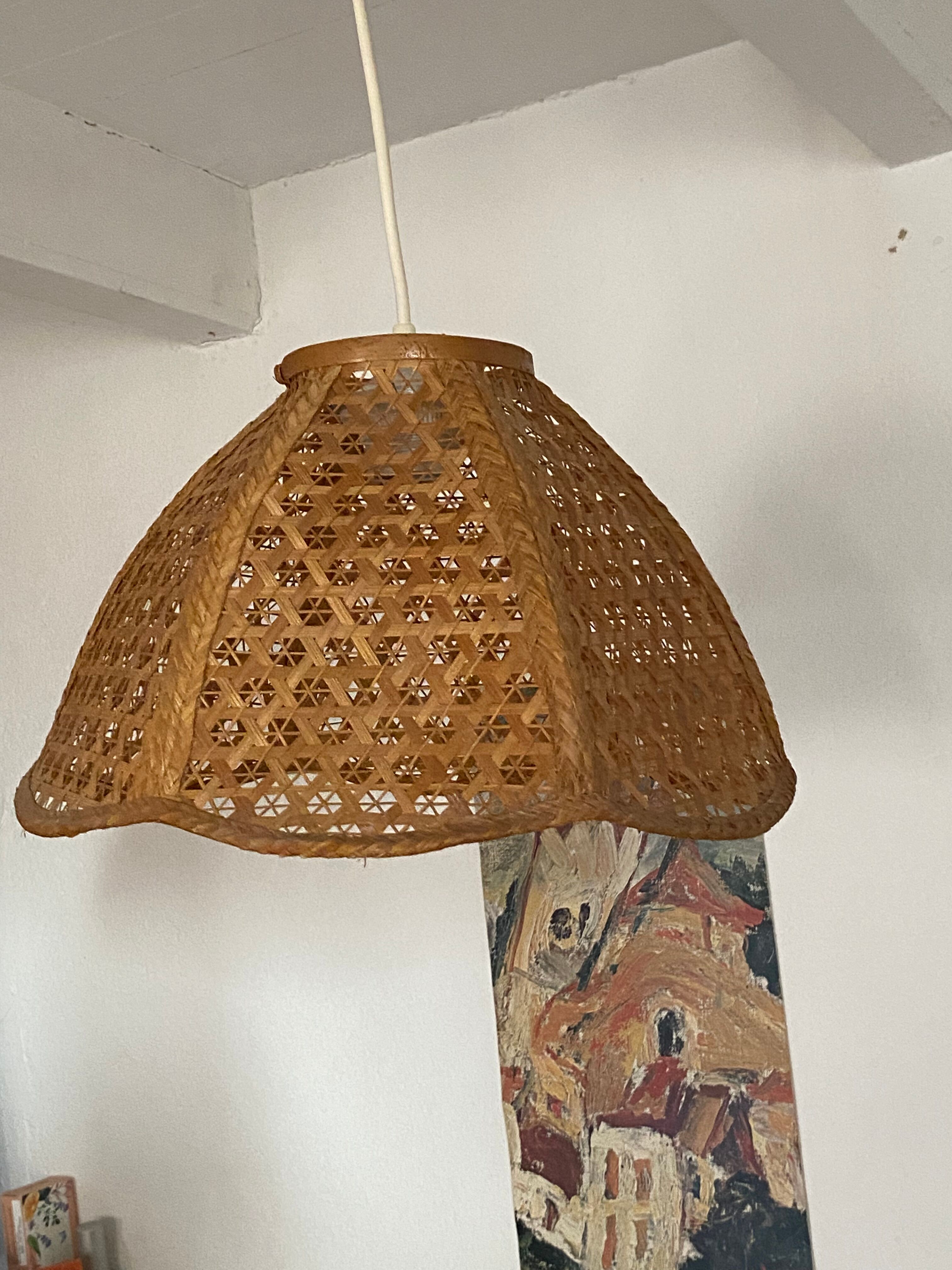 Flower hanging lamp in canning