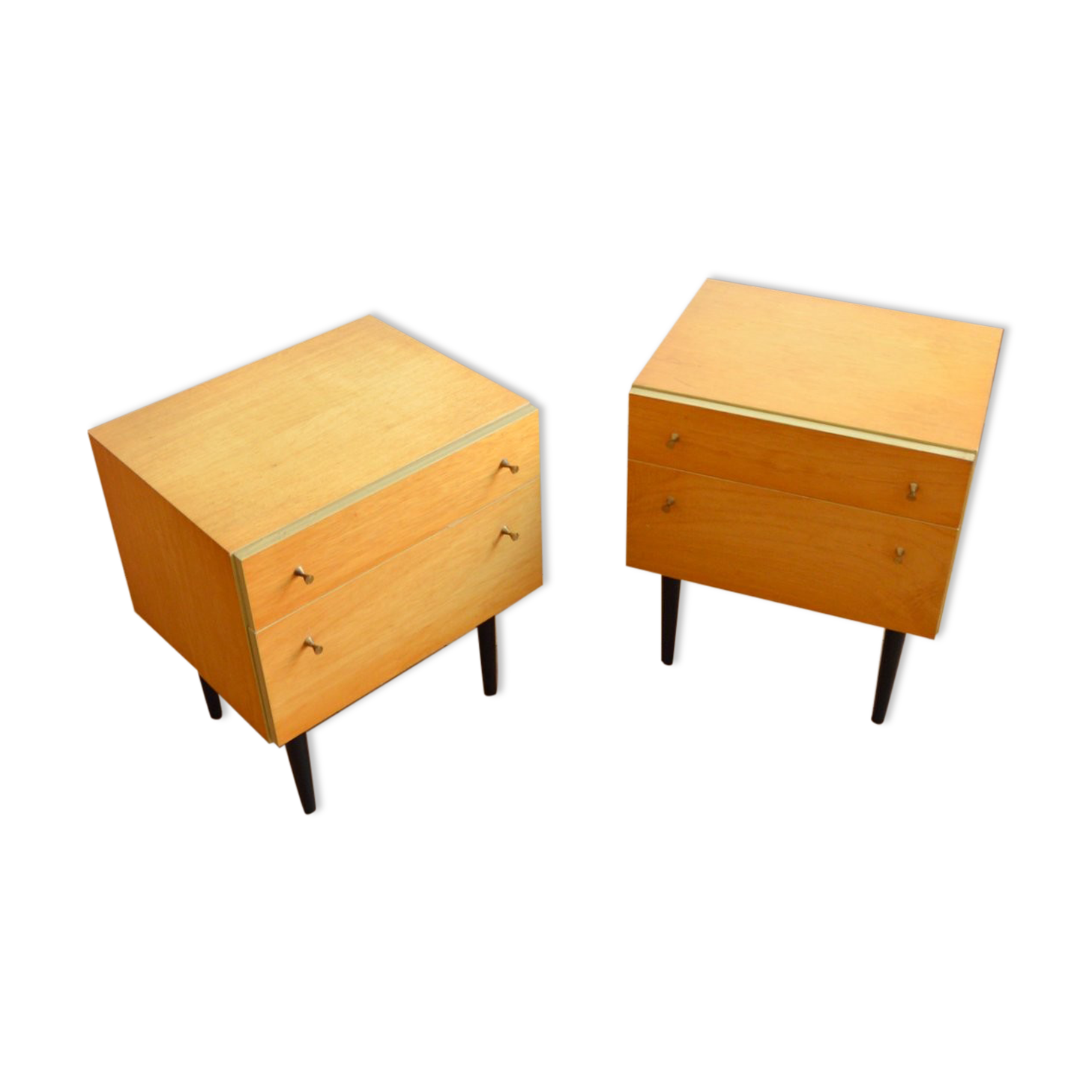 Pair of vintage bedside tables 1960