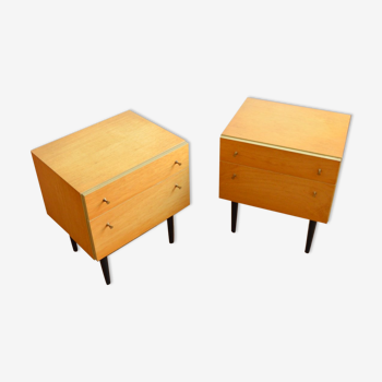 Pair of vintage bedside tables 1960