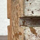 Klaus Lehmann, Cubist art sculpture in postmodern German brutalist ceramic Studio Pottery no. 337 81, 1981