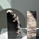 Black petrified wood bookend H17 L17 P6