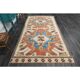 1970s Vintage Turkish Oushak Handmade Wool Cotton Orange Area Rug 175x329