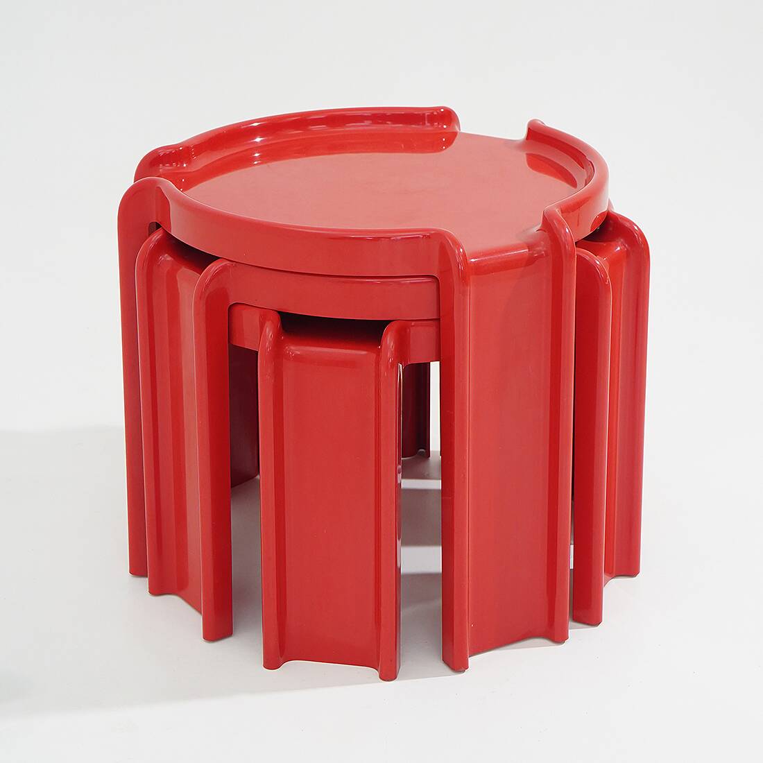 3 coffee tables by Giotto Stoppino for Kartell, 1960s