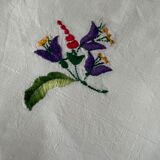 7 serviettes de table anciennes et brodées
