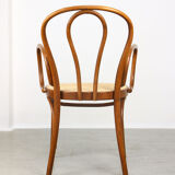 Vintage Bentwood Wide Seat and Arms Bistro Chair