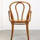 Vintage Bentwood Wide Seat and Arms Bistro Chair
