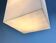 White plastic design cube pendant by Delta light Belgium, 1990s