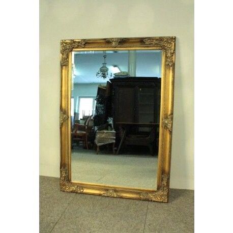 Golden mirror 106x76cm