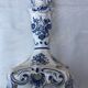 Hand-painted Moustiers porcelain candle holder