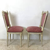 Pair of Louis XVI style armchairs