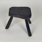Vintage Brutalist Tripod Stool