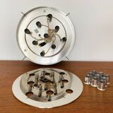 Large Bubble Glass Mushroom Flush Lamp