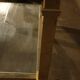 Brass and glass coffee table