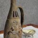 Atelier Garnier pottery: large pitcher with Lascaux decorations + André bowl