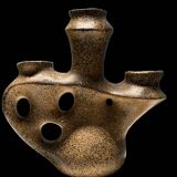 Ceramic candle holder from Quimper 1950 signed