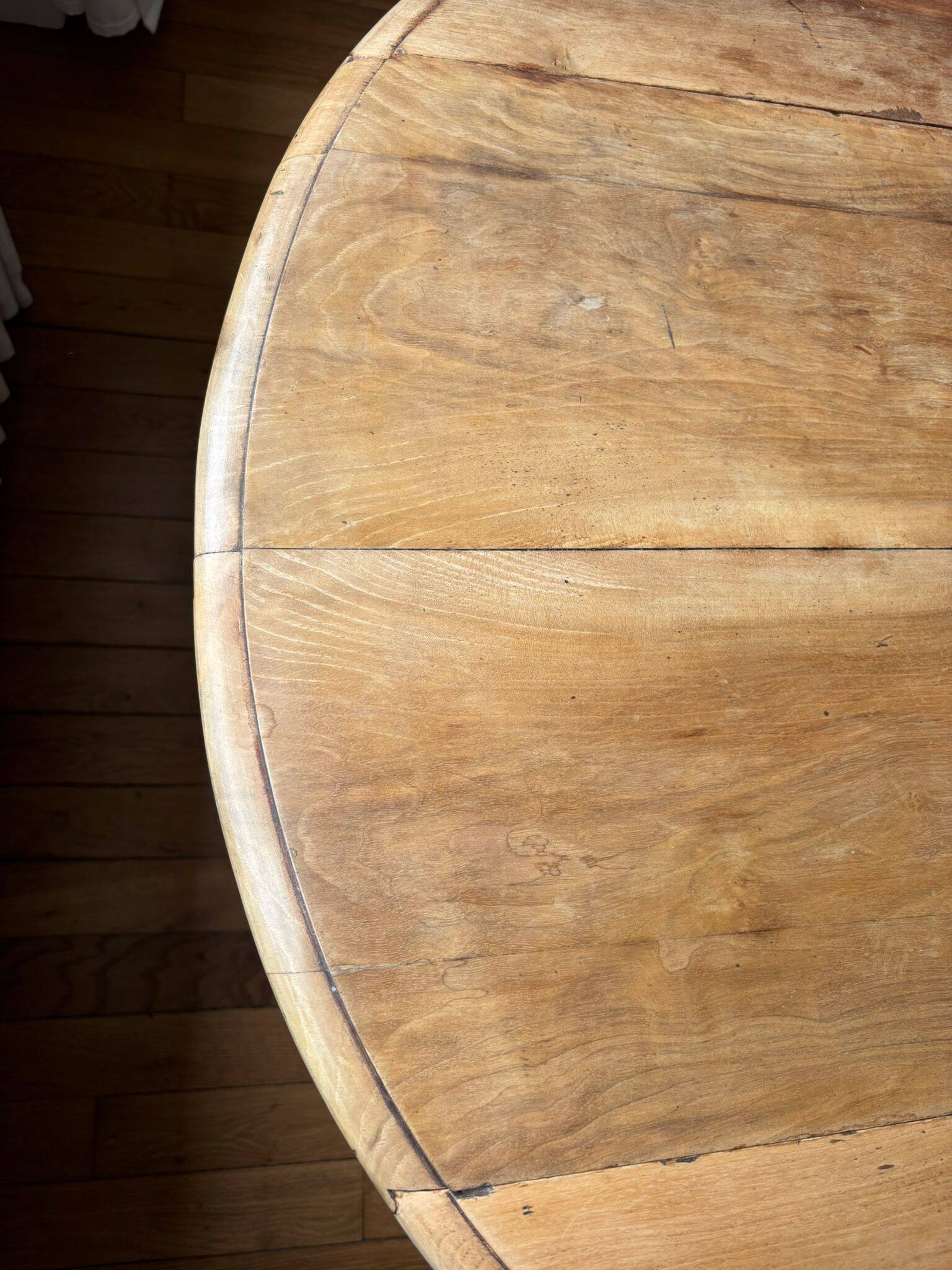 Antique round wooden table