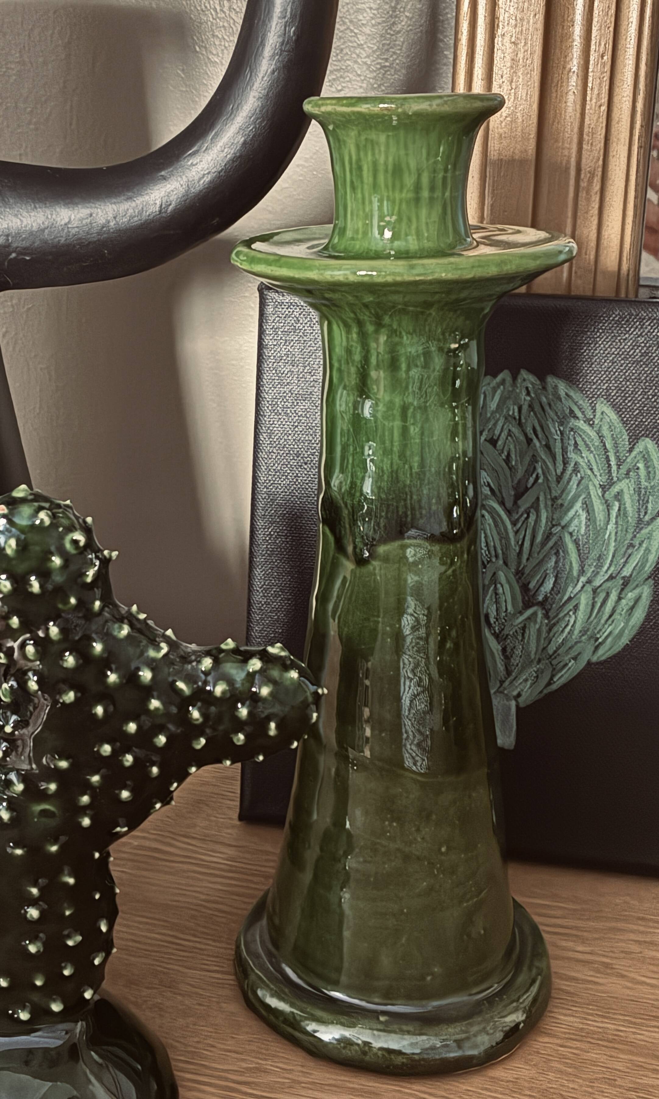 Tamegroute ceramic candlestick