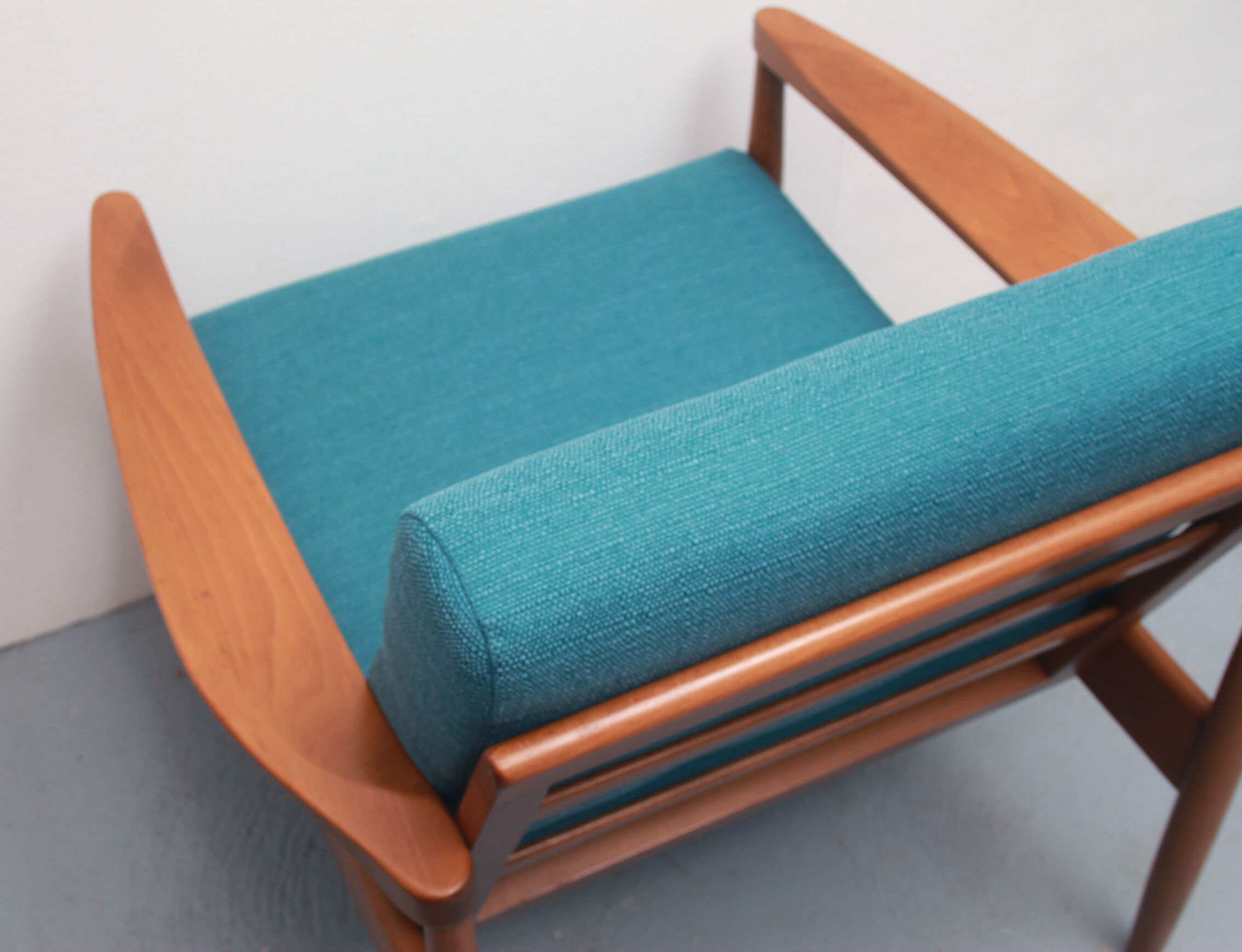 1960s armchair in petrol