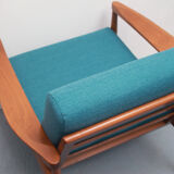 1960s armchair in petrol