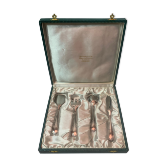 Silver metal cutlery box