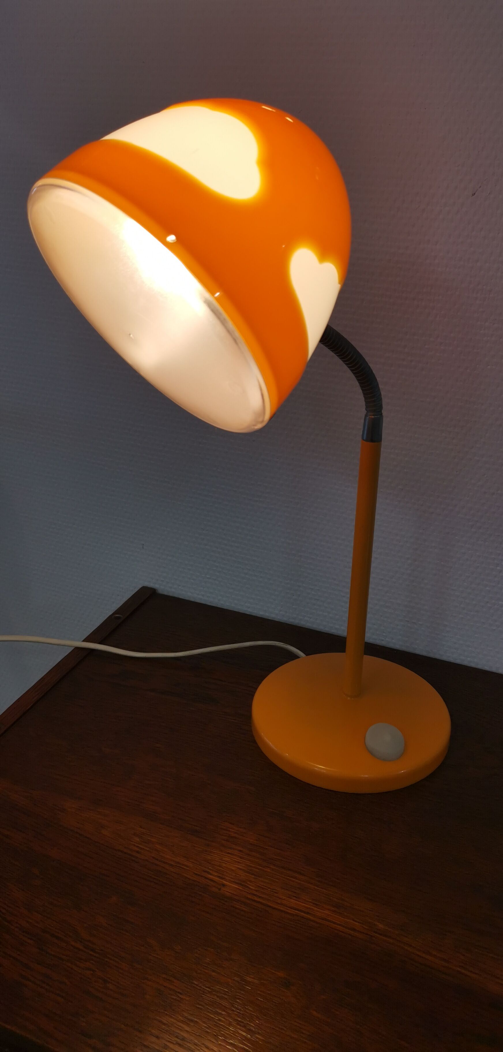 Ikea "Skojig" orange cloud desk lamp 90's