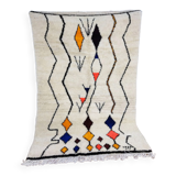 Handmade moroccan berber carpet 228x 149 cm