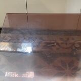 smoked plexi coffee table
