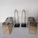 Pair of chinese wire lanterns