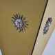 Pair of “Soleil” wall lights by Italo Valenti, brass and silver, Spain 1970