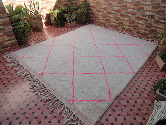 Carpet beni ourain 305 x 247 cm