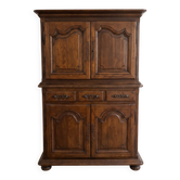 Rustic two-body buffet in solid wood