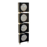 Lampadaire Vintage en Métal Bleu et Blanc, Italie