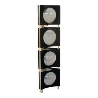 Vintage Floor Lamp in Blue and White Metal, Italy