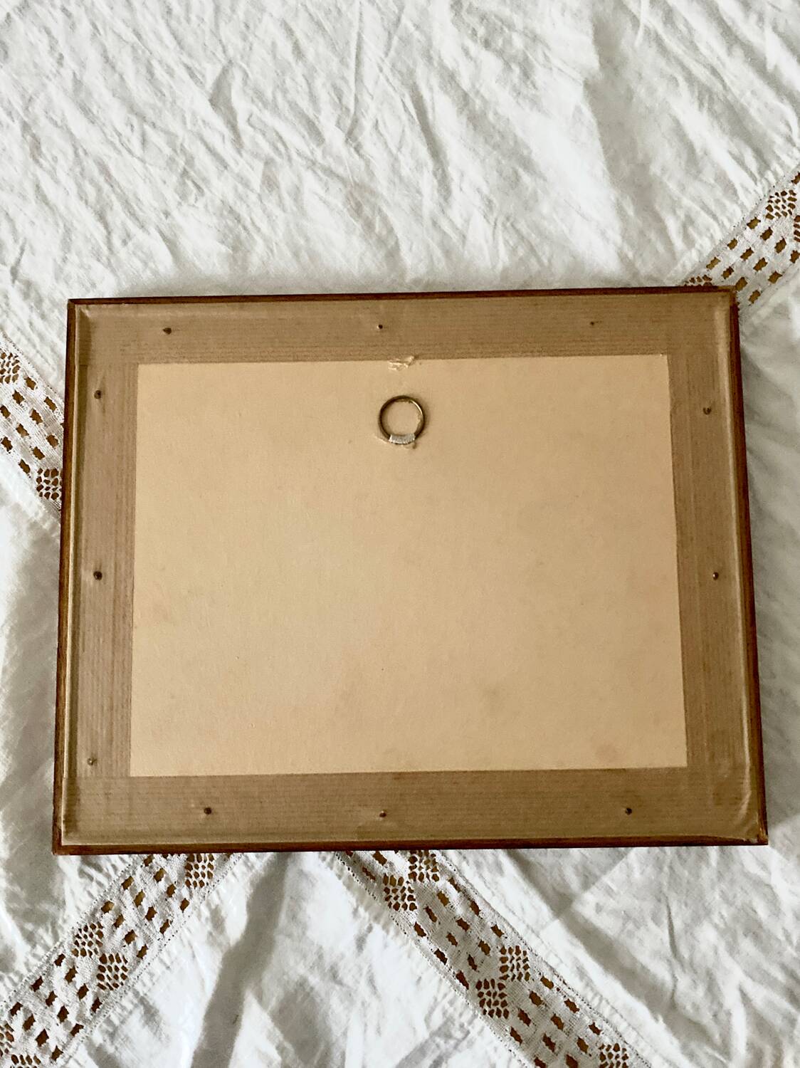 Small watercolor painting landscape Brittany Arzon signed